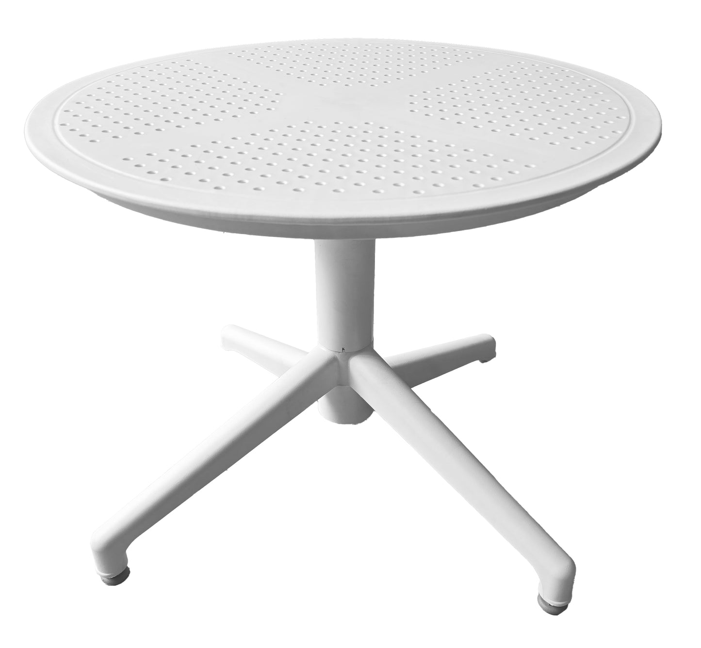 MESA LATERAL MOON REDONDA 60CM BLANCA